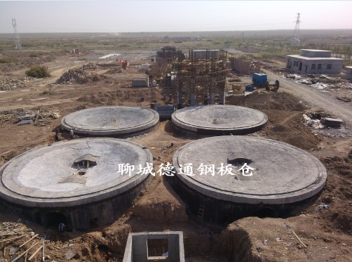 新疆5千噸水泥鋼板庫4座